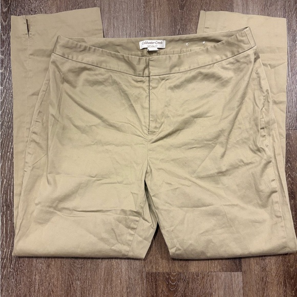 Coldwater Creek Wonen’s Khaki Chinos - Picture 1 of 4